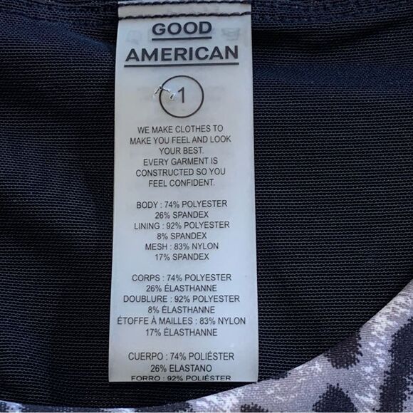 Good American Empower Bra In Snow Leopard Size 1/Small - Picture 6 of 11